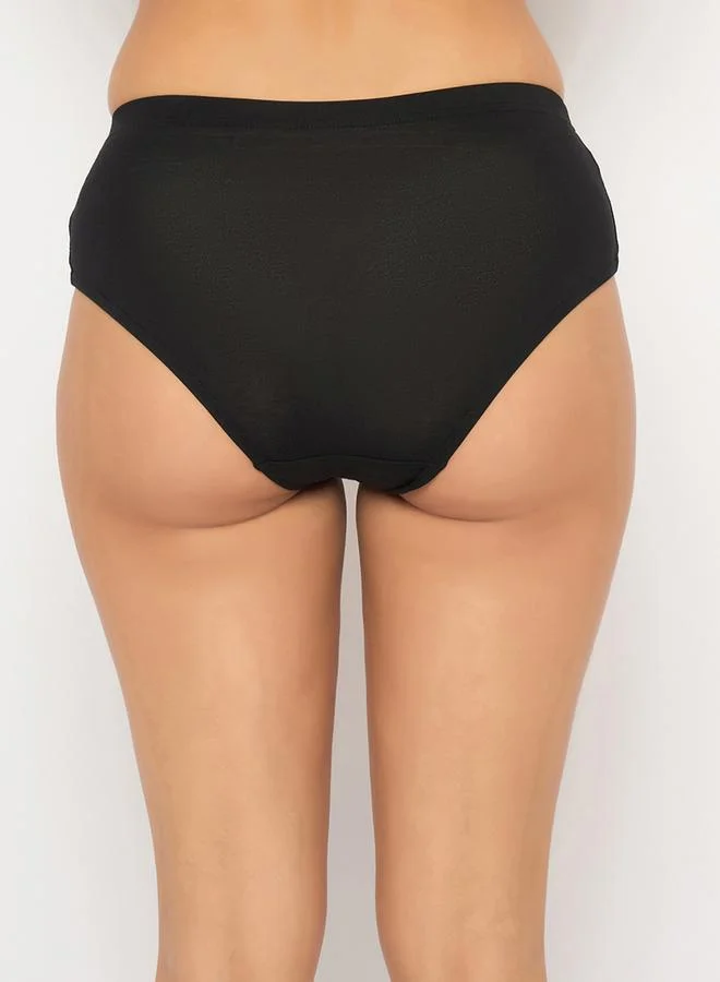 Clovia  Pack of 3-Mid Waist Hipster Panties with Inner Elastic - Cotton for Women | Best Price UAE